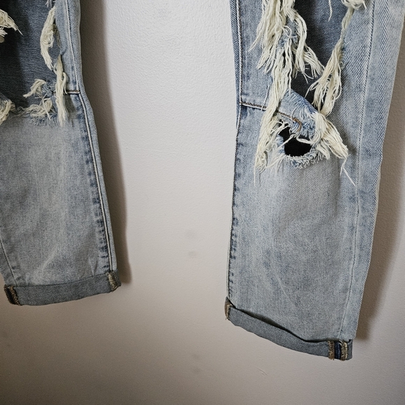 One Teaspoon Jeans Distressed Light Blue denim ripped Neutral Casual Comfy - Picture 6 of 14